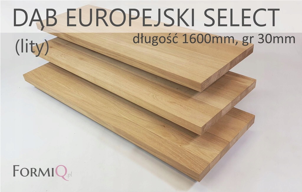 Spocznik / podest dąb europejski lity 1600x60x30