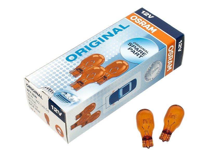 ŻARÓWKA OSRAM 12V 16W T15 WY16W W16W POMARAŃCZOWA