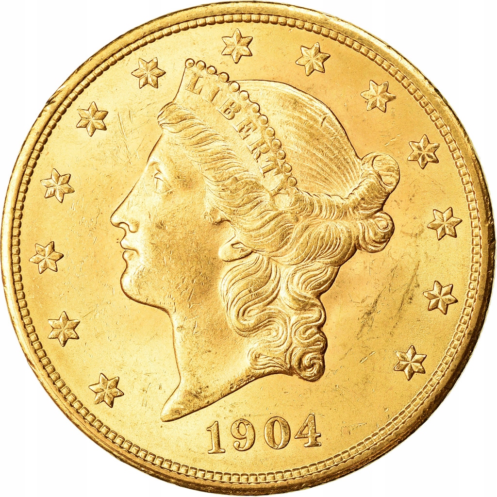 Moneta, USA, Liberty Head, $20, Double Eagle, 1904