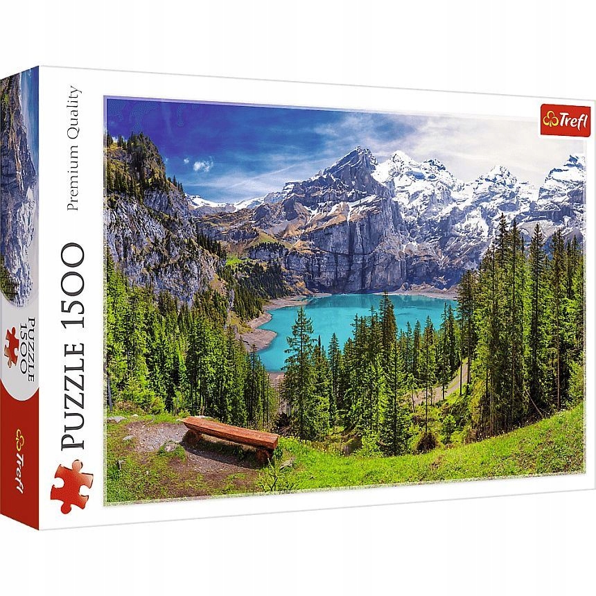 Puzzle Trefl 1500 el. Jezioro Oeschinen Alpy Szwaj