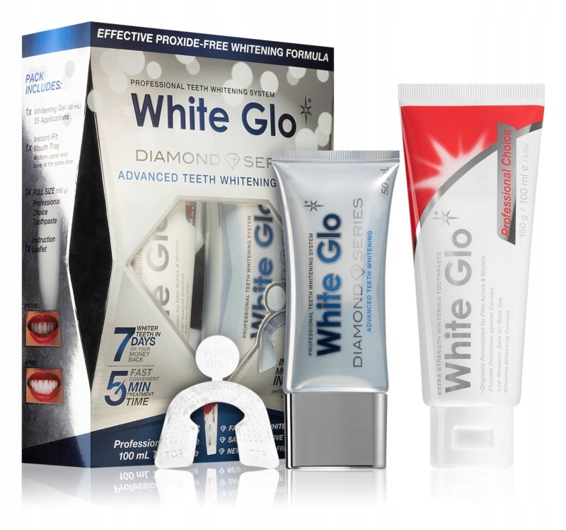 White Glo Diamond Series zestaw do wybielania zębów