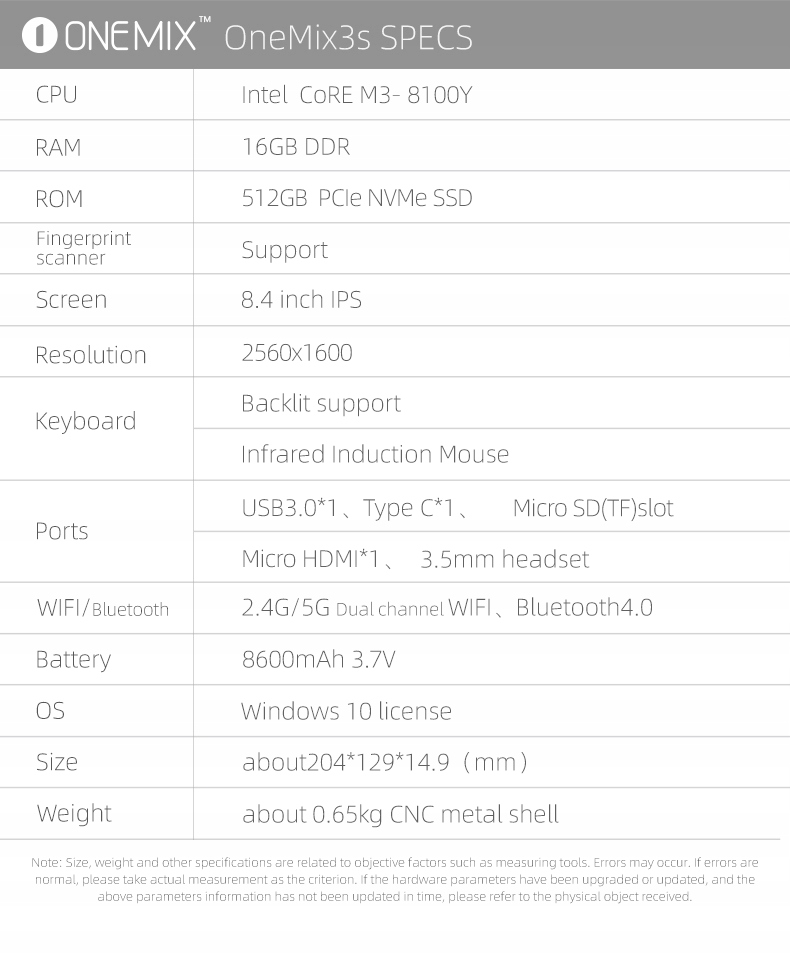 Купить One Mix Pocket 3S Intel Core M3-8100Y 16/512SSD: отзывы, фото, характеристики в интерне-магазине Aredi.ru