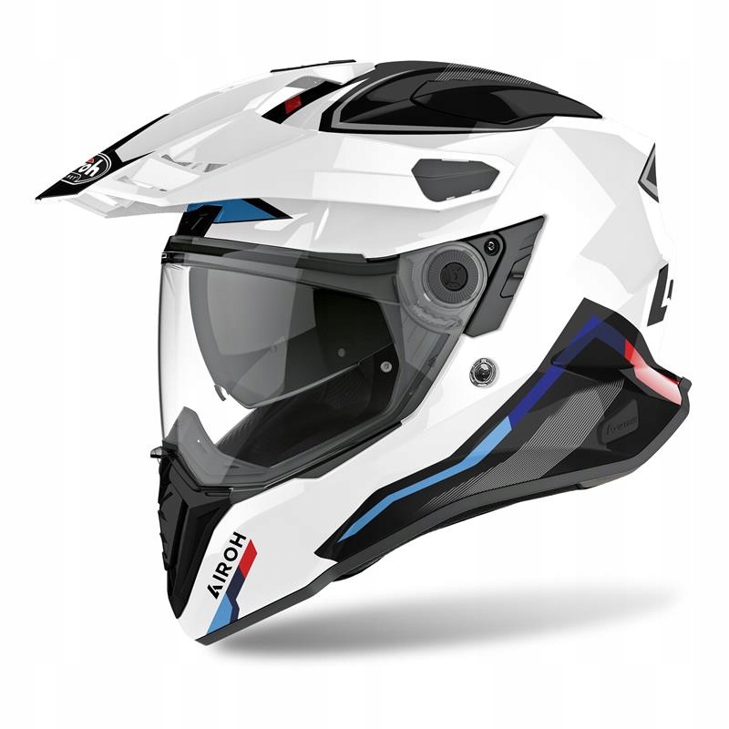 Kask AIROH COMMANDER FACTOR WHITE GLOSS GRATISY