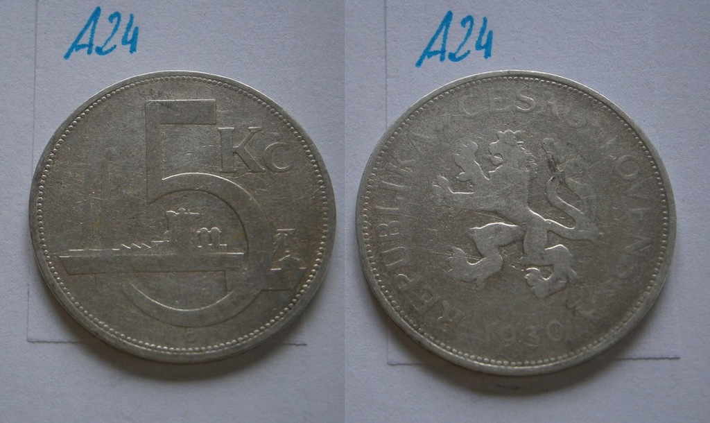 5 koron 1930 r. CZECHOSŁOWACJA