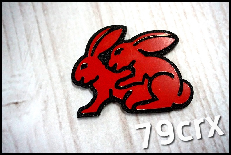 Emblemat RABBIT czerwony