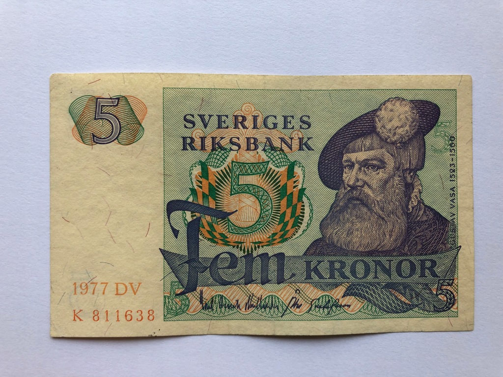 Szwecja 10 Koron z 1977 roku