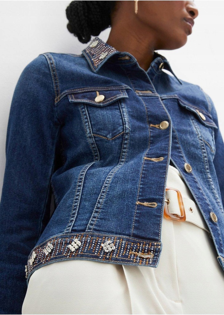 40 _ZT DŻINSOWA KURTKA DAMSKA