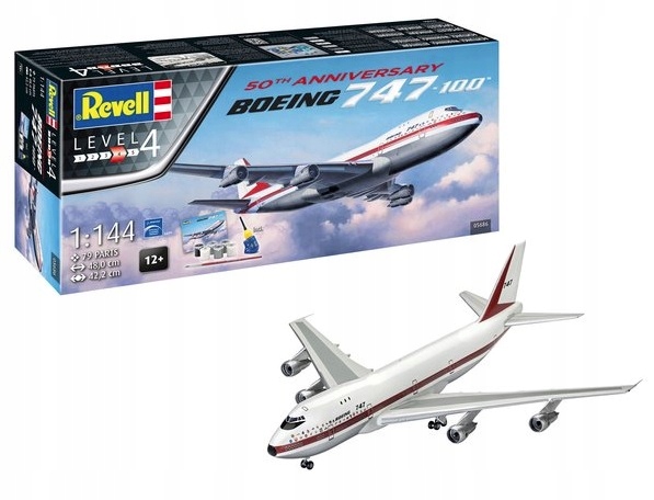 Купить Боинг 747-100 50-летие Revell 05686 краска: отзывы, фото, характеристики в интерне-магазине Aredi.ru