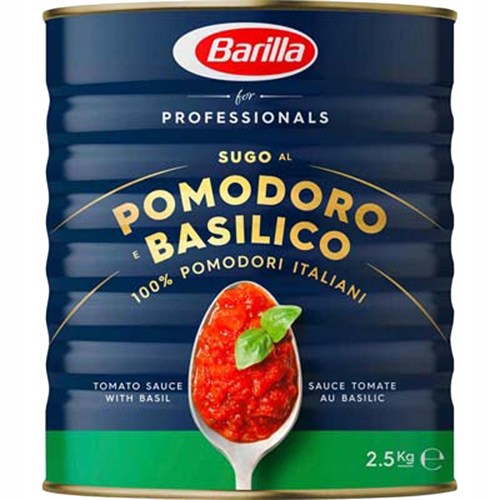 Sos pomidorowy Sugo Pomodoro e Basilico 2,5kg - Barilla pomidory z bazylią