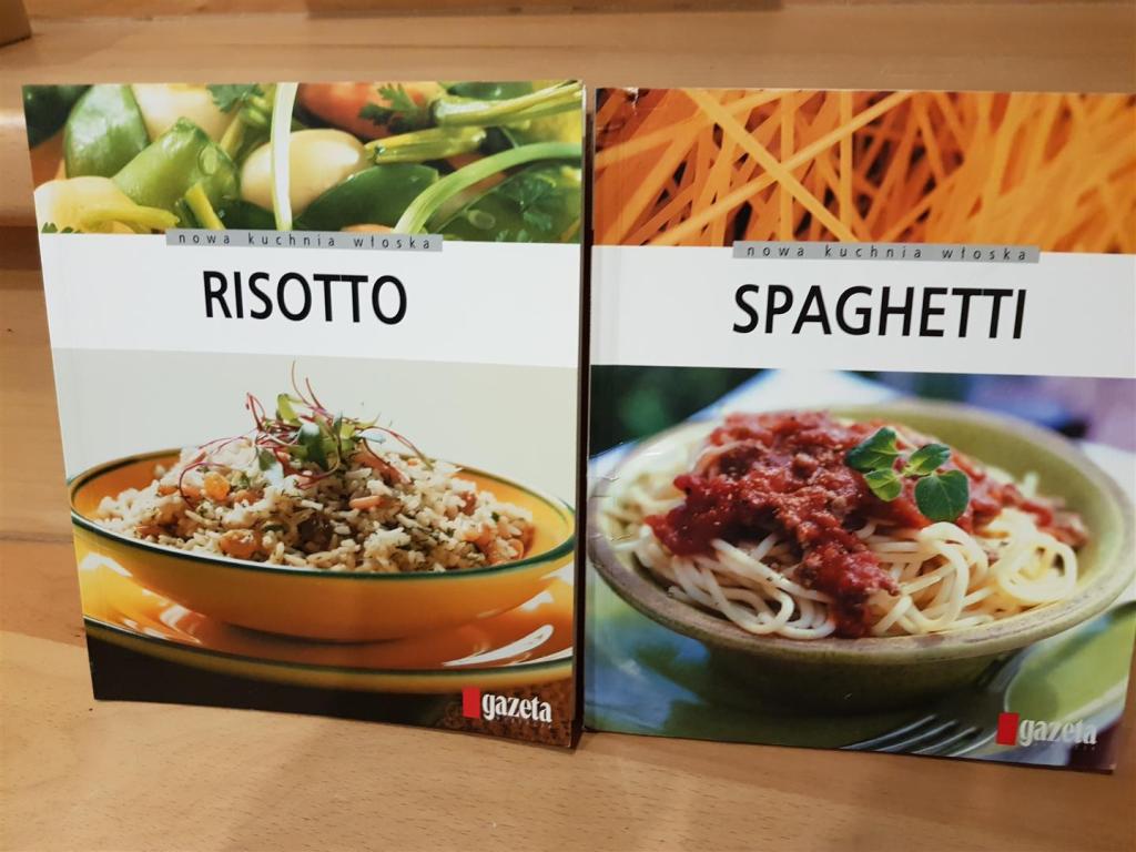 Kuchnia włoska - Risotto i Spaghetii - 2 książki