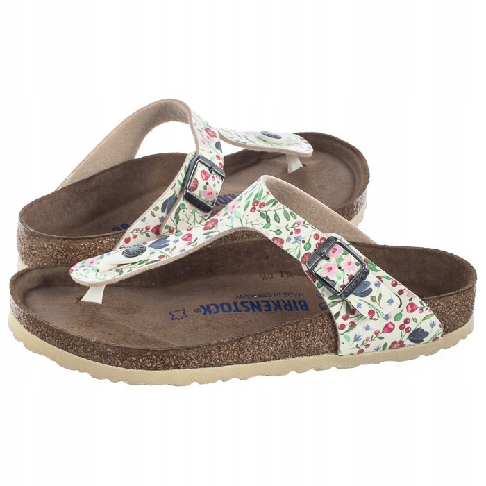 Birkenstock Arizona Gizeh Meadow Flowers Klapki Japonki