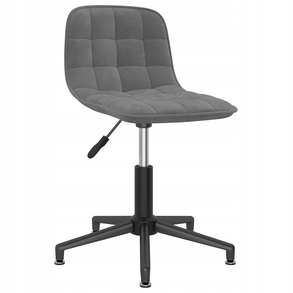 Obrotowe krzesło biurowe, ciemnoszare, tapicerowan