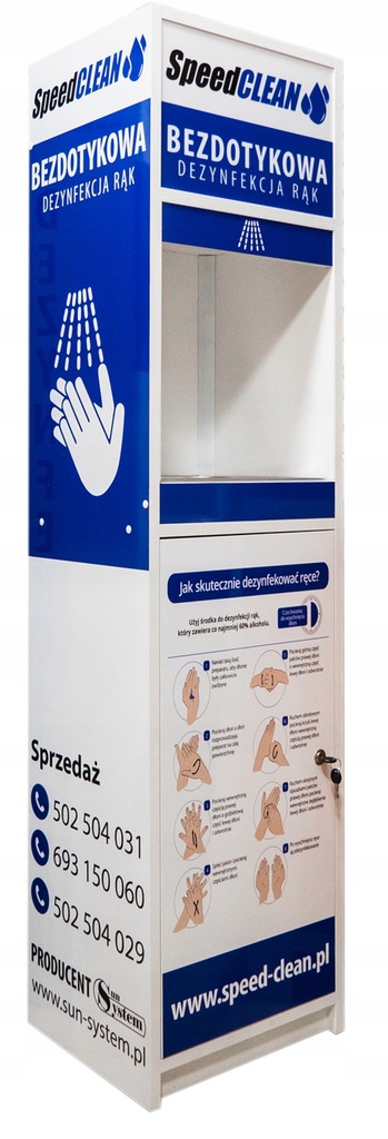 Automat, stacja dezynfekcji rąk, dezynfekator