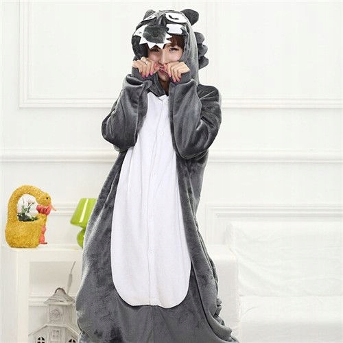 Piżama Przebranie Kigurumi Onesie Wilk M