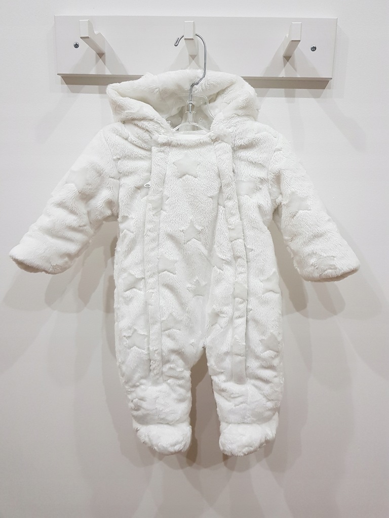 GEORGE niemowlęcy kombinezon biały ecru 68 cm
