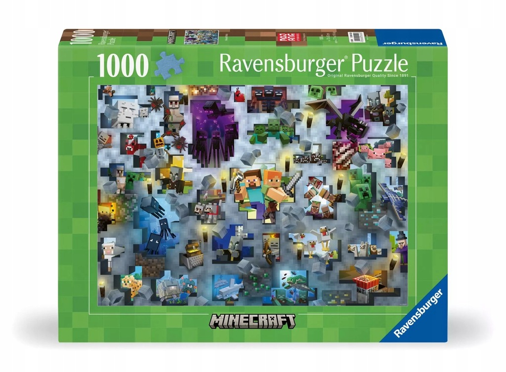 Puzzle 1000 elementów. Challenge. Minecraft