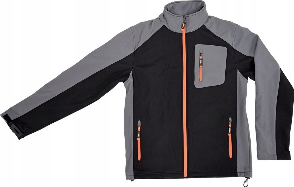 BLUZA KURTKA ROBOCZA SOFTSHELL CZARNO-SZARA r. L