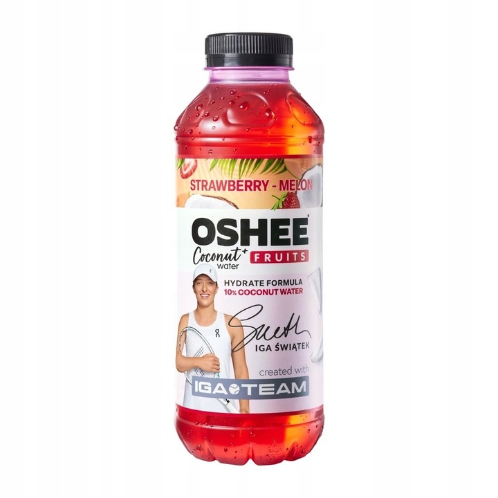 Oshee & Iga Team Woda kokosowa z truskawką i melonem 555 ml