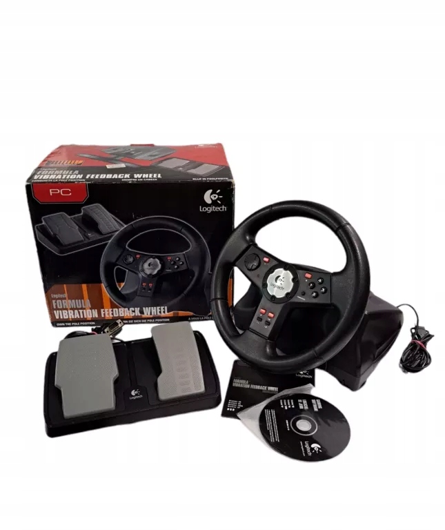 LOGITECH FORMULA VIBRATION FEEDBACK WHEEL KOMPLET - 12590635121 ...