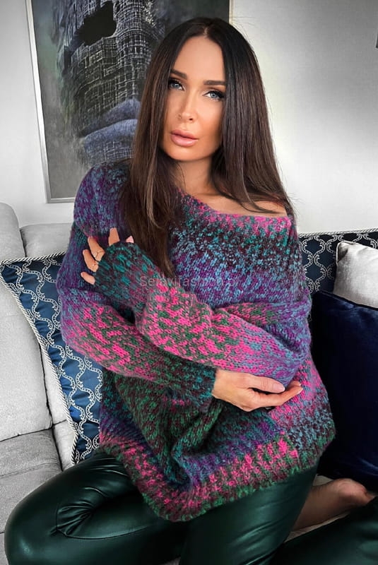 Sweter ombre gradient Minouu multikolor