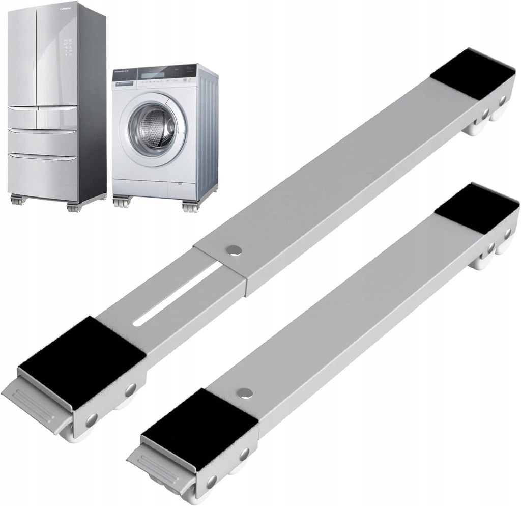 ROLKI PODKŁADKI POD PRALKĘ LODÓWKĘ MEBLE PODSTAWY REGULOWANE DWIE SZTUKI