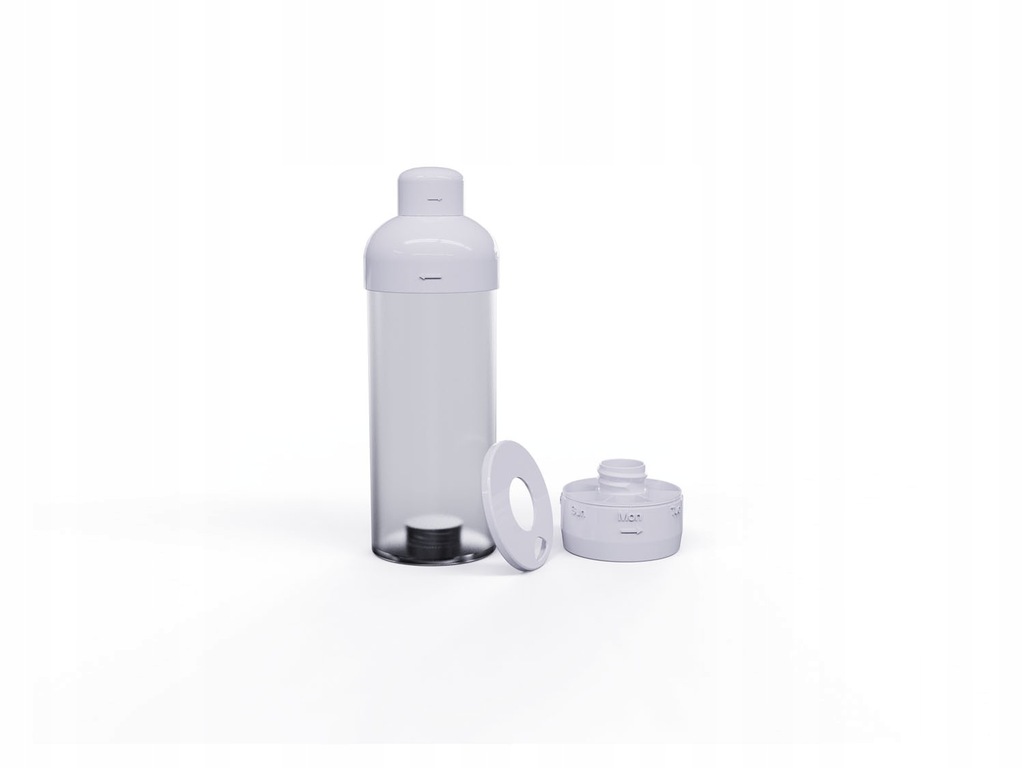 Butelka do picia z przegródką na tabletki, 375 ml