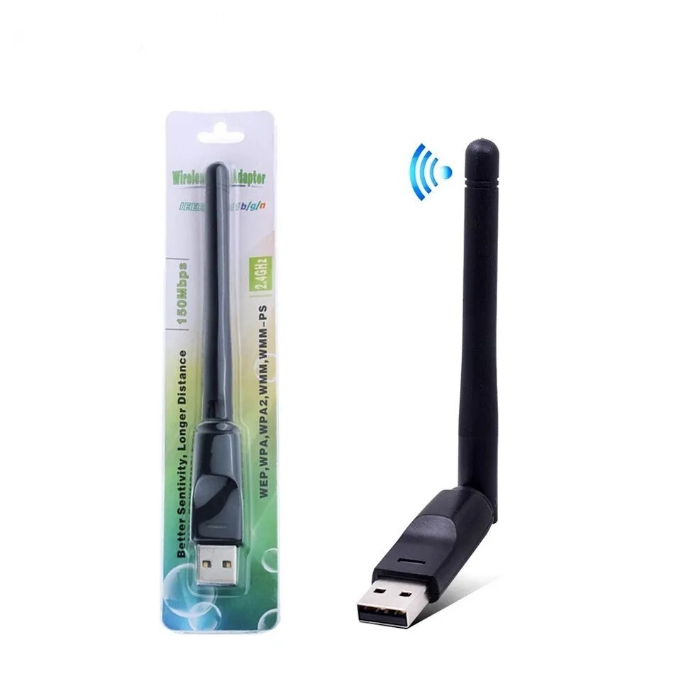 Karta sieciowa WiFi na USB - 150Mbps 2.4GHz - IEEE 802.11n Wi-Fi 4 - MT7601