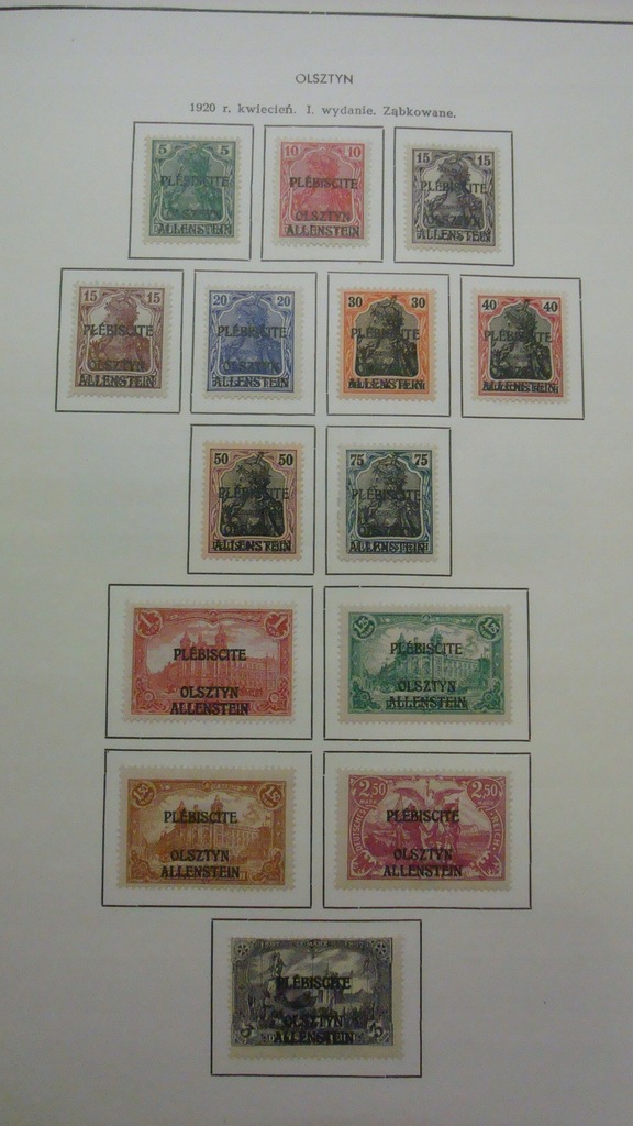 Купить Коллекция марок Ольштынского плебисцитного набора: отзывы, фото, характеристики в интерне-магазине Aredi.ru