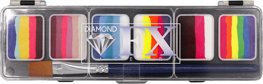 Paleta farb do twarzy Diamond FX Splitcake Neon