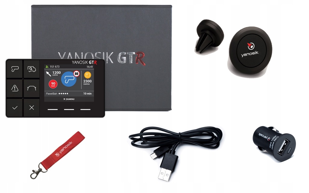 Yanosik GTR NOWY MODEL fotoradary EUROPA + 13 msc