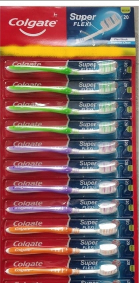 COLGATE SUPER FLEXI MEDIUM SZCZOTECZKA DO ZĘBÓW ZESTAW 11 SZT