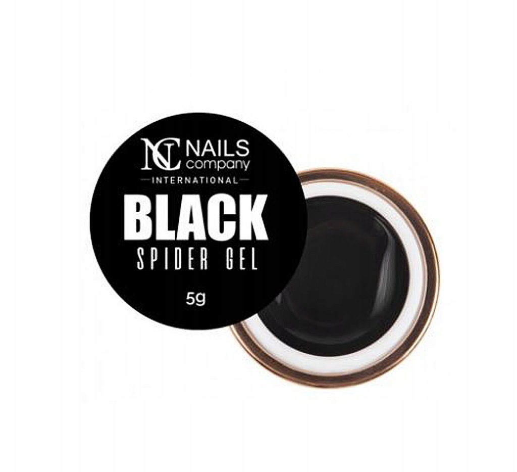 WYPRZEDAŻ Nails Company Spider Gel Black Żel Do Zdobień Czarny 5g