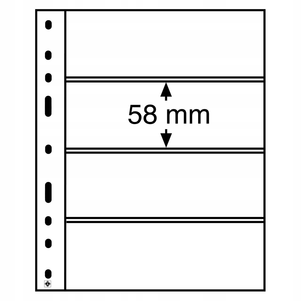 LEUCHTTURM Optima 4 C karty na banknoty 10 SZTUK