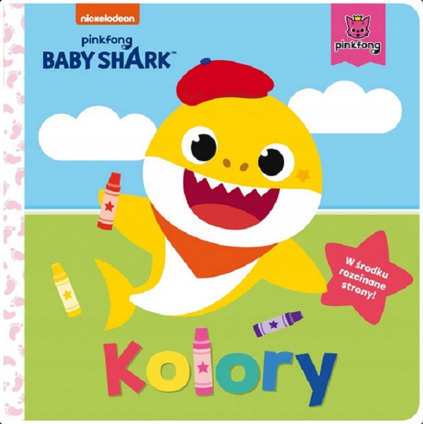 KSIĄŻECZKA KARTONOWA BABY SHARK. KOLORY