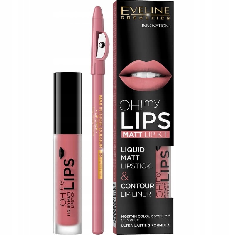 Eveline Oh My Lips zestaw do makijażu ust Liquid M