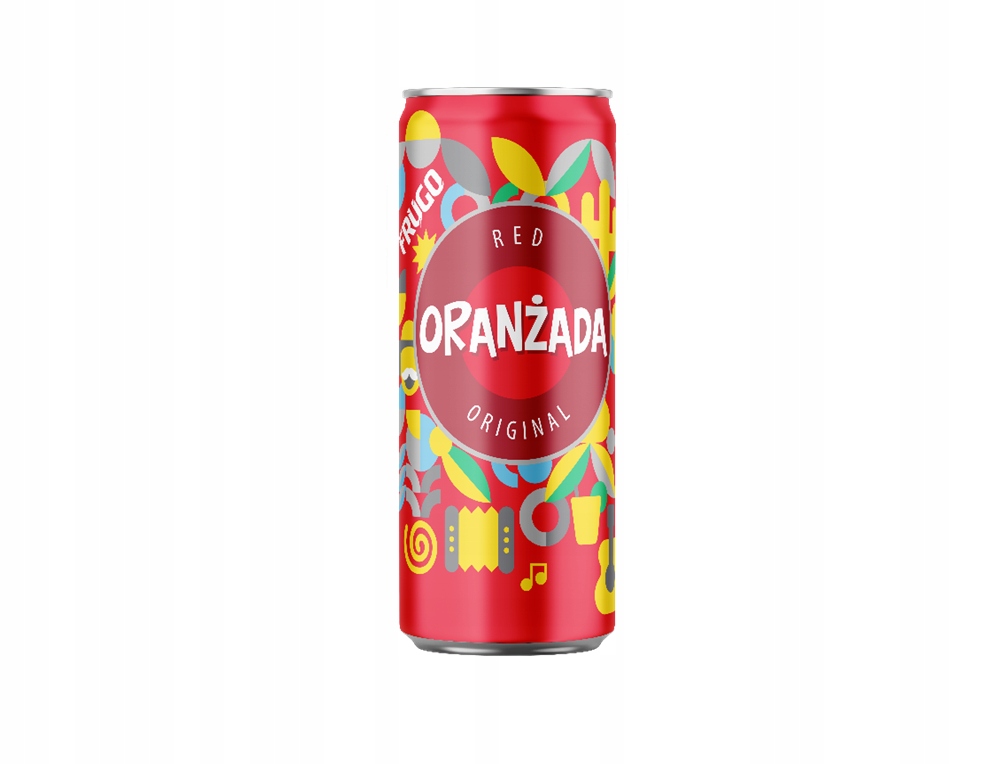 FRUGO Oranżada Czerwona o smaku wieloowocowym 250 ml - zestaw 12 szt