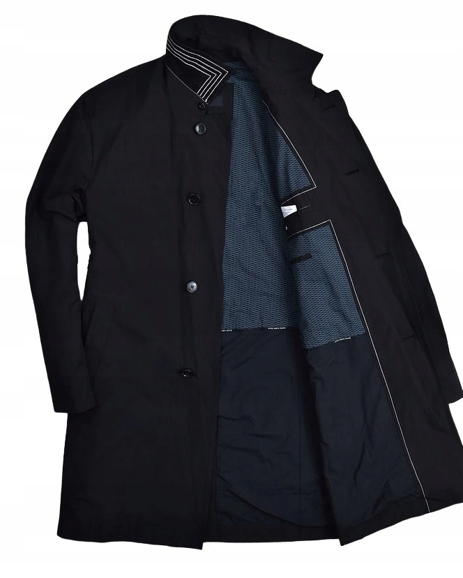 Płaszcz Elegancki Hugo Boss Black Logo Premium 52