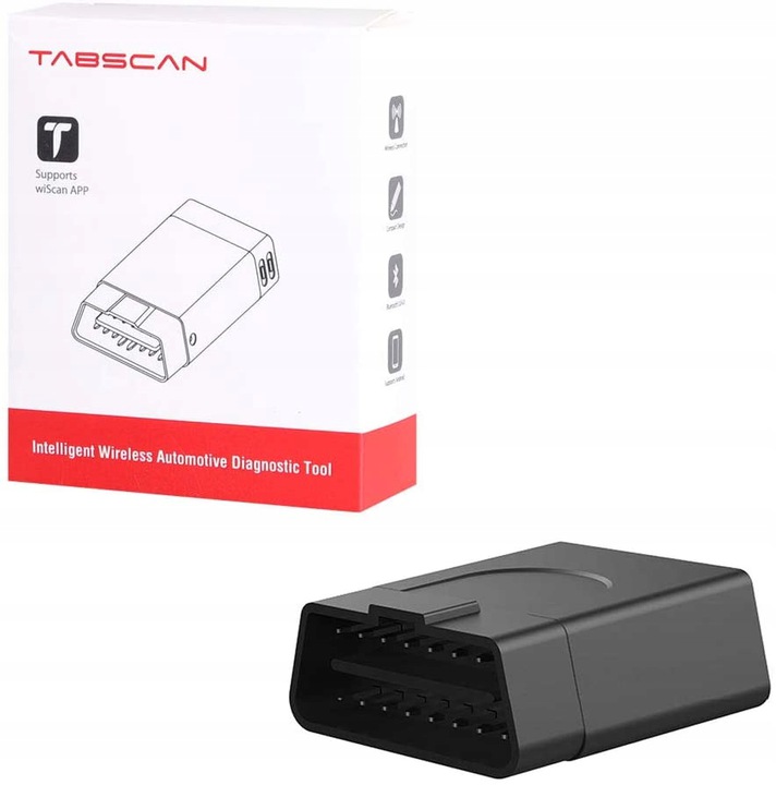 INTERFEJS DIAGNOSTYCZNY OBD2 BLUETOOTH TABSCAN T1 - 12058851530 ...