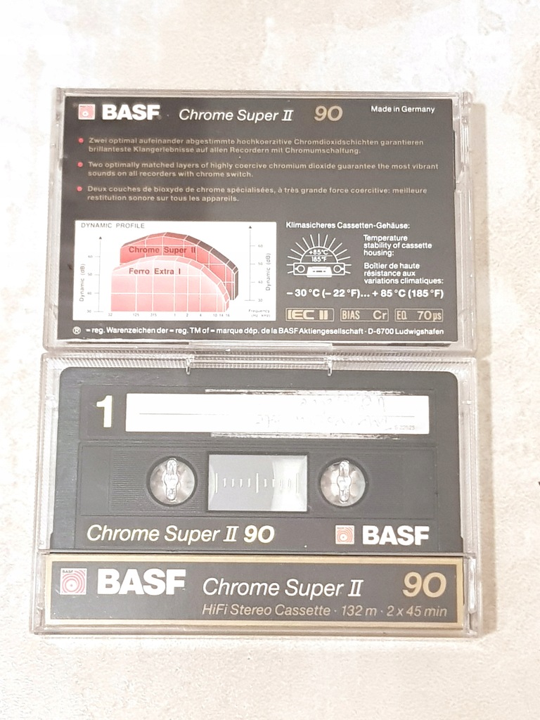 Купить Кассета BASF CHROME SUPER II 90: отзывы, фото, характеристики в интерне-магазине Aredi.ru