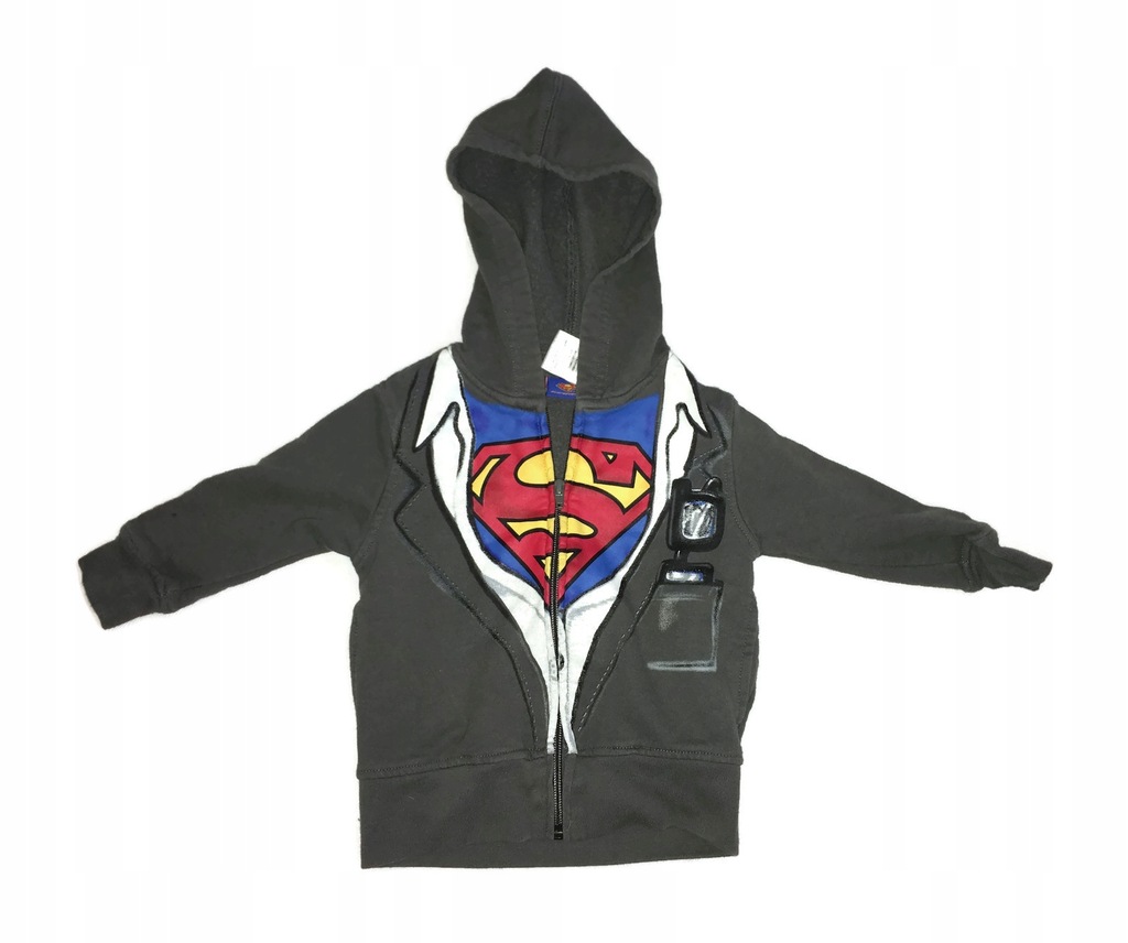 Szara bluza z kapturem Superman 24 m-c 92