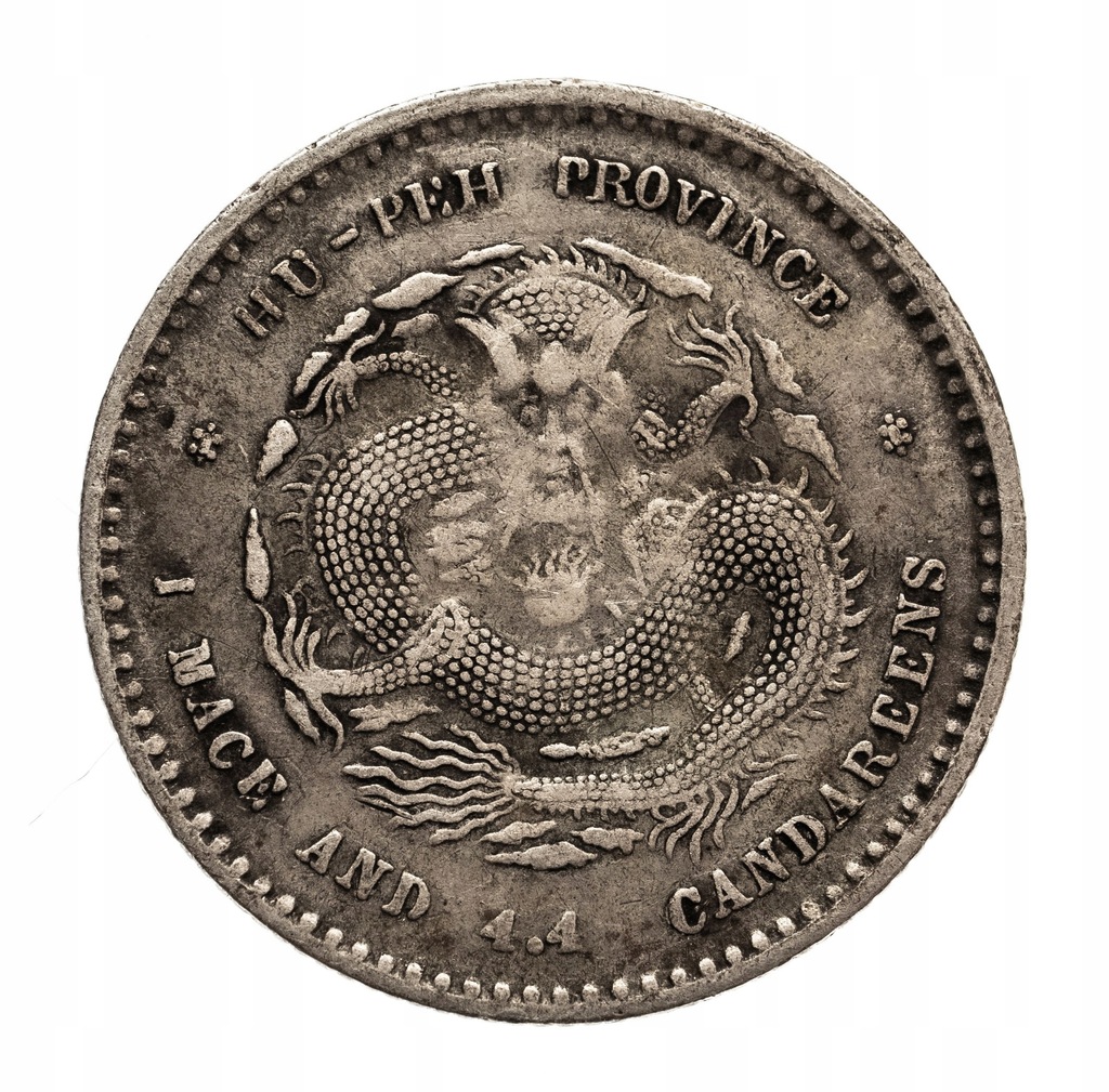 Chiny,prowincja Hu-Peh,20 centów bez daty1895–1907