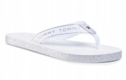 TOMMY HILFIGER GLITTER DAMSKIE KLAPKI 40 2BIA