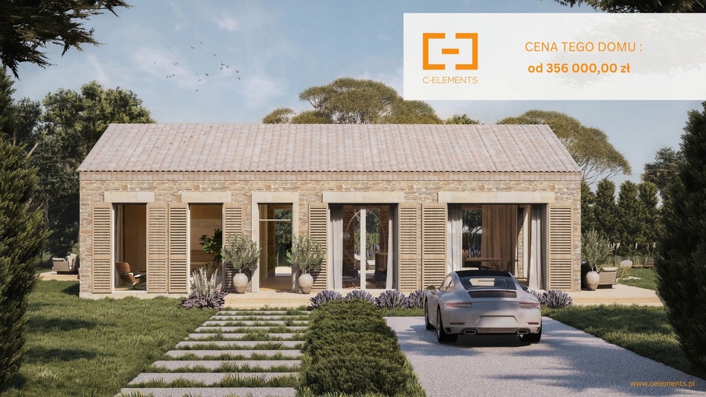 DOM JEDNORODZINNY Z KOLEKCJI MIO O POWIERZCHNI 130 M2 | C-ELEMENTS