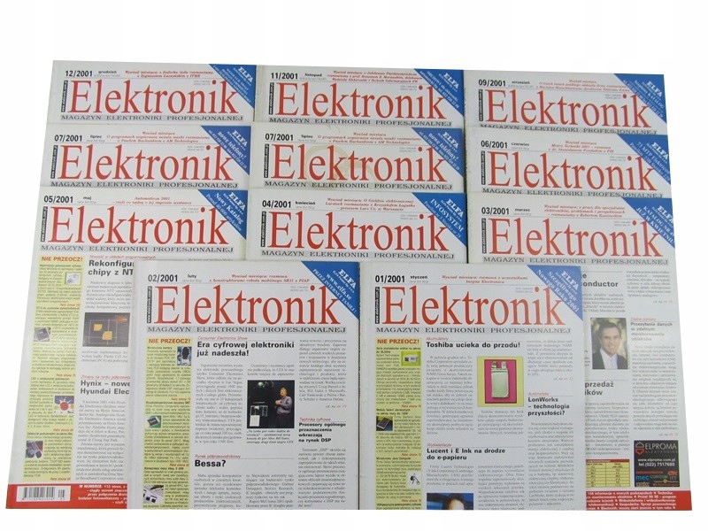 Elektronik rocznik 2001 /11 egzemplarzy/