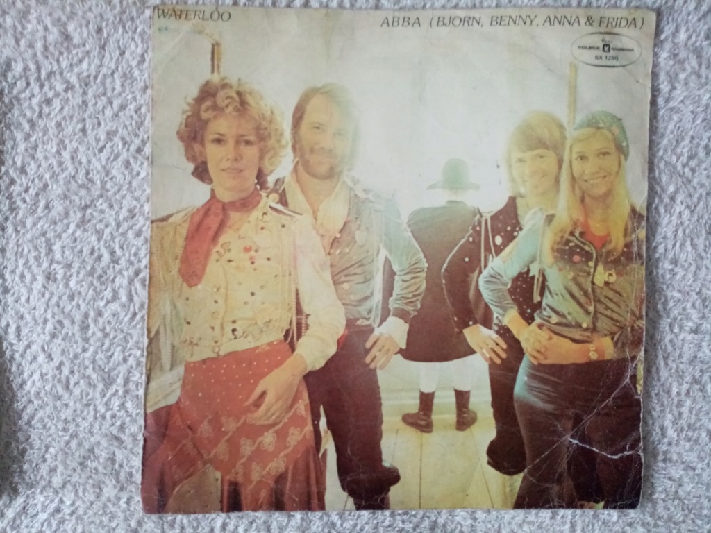 okładka płyty winylowej lata 70-te ABBA "Waterloo"
