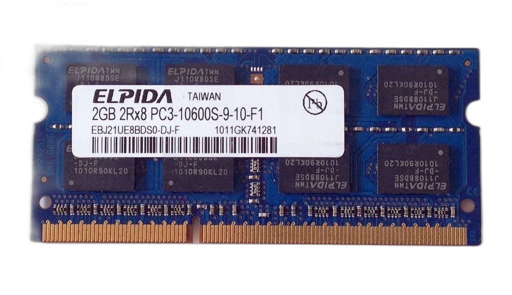 2GB DDR3 PC3-10600S 1333 ELPIDA EBJ21UE8BDS0-DJ-F - 12965164029 ...