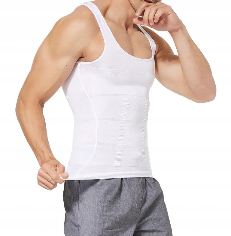 Męski podkoszulek biały XL - modelujący i wyszczup