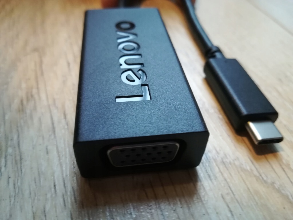 Adapter Lenovo USBC to VGA usbc vga przejściówka 8361401010