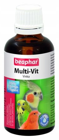 BEAPHAR 50ML - krople z witaminami dla ptaków 50ml