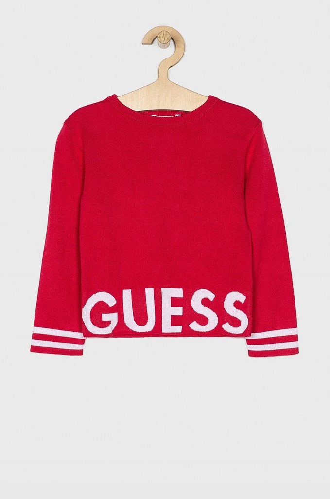 od1zł GUESS sweter czerwony wysokiej jakości 146